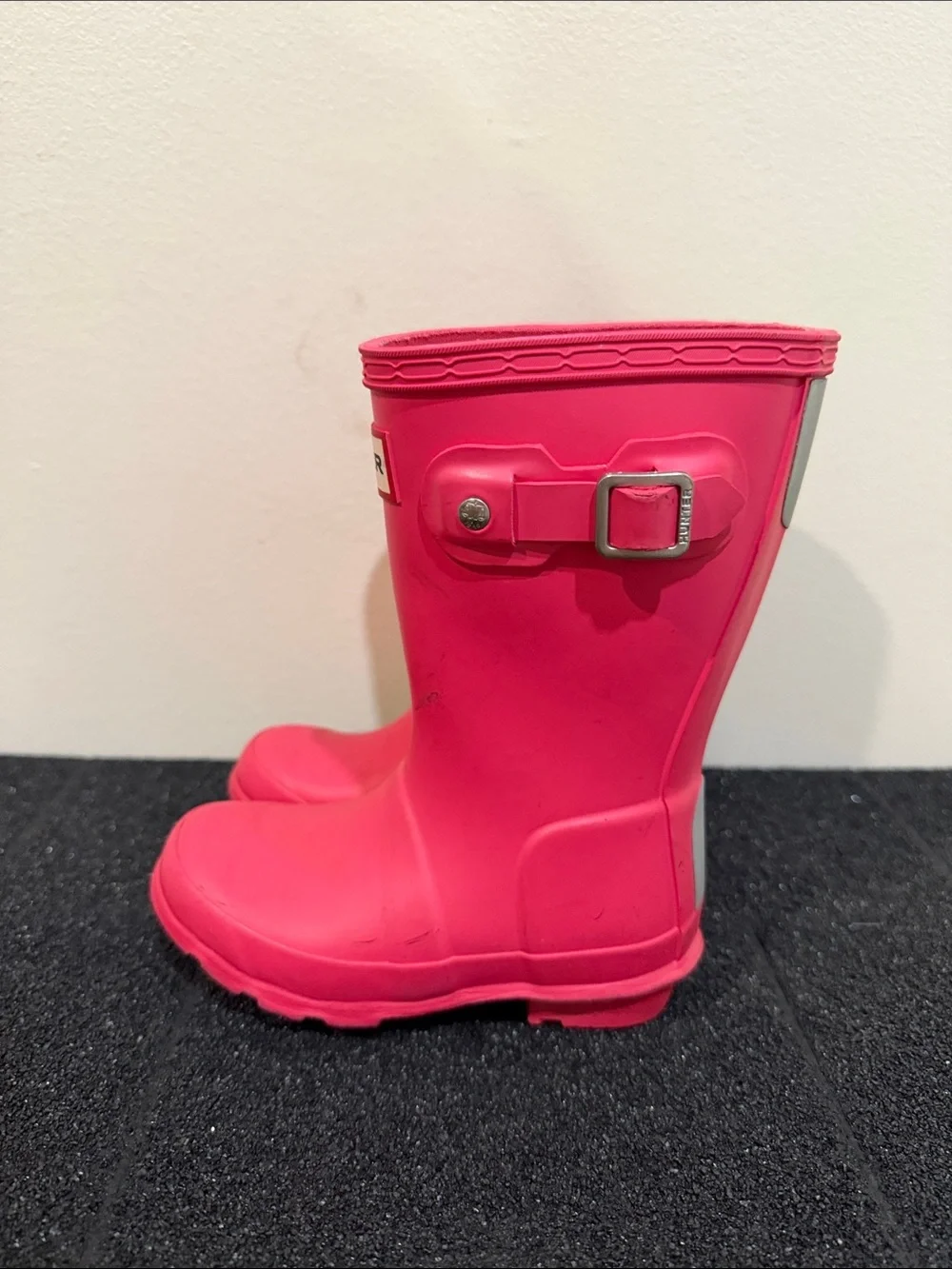 Hunter Kids' Pink Waterproof Rain Boots